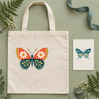 Botanical Butterfly SVG & PNG Bundle — 48 Floral & Folk Art Illustrations