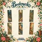 Printable Bookmarks Bundle — 48 Woodland, Botanical & Celestial Designs