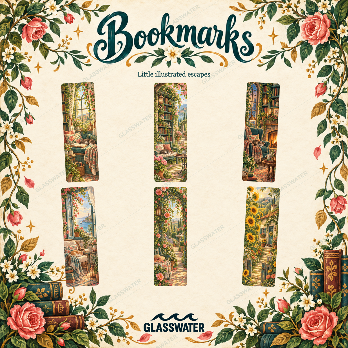 Printable Bookmarks Bundle — 48 Woodland, Botanical & Celestial Designs
