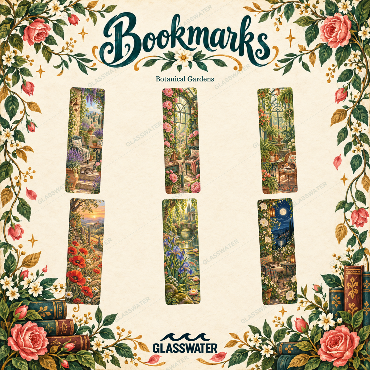 Printable Bookmarks Bundle — 48 Woodland, Botanical & Celestial Designs