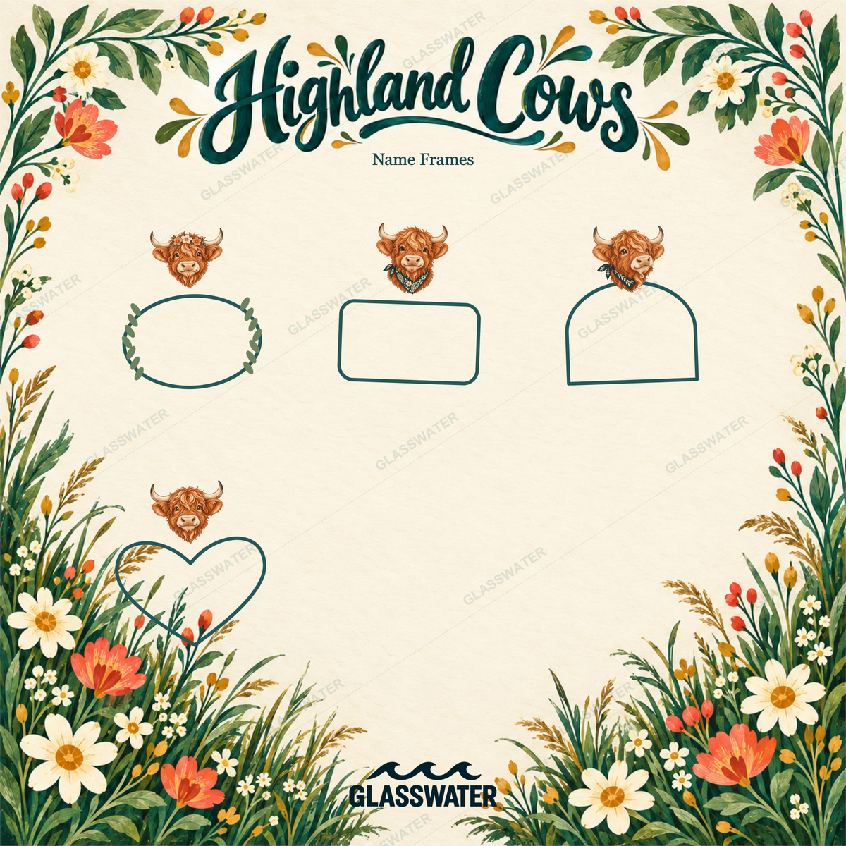 Highland Cow Clipart Bundle — 40 Country SVG & PNG Illustrations