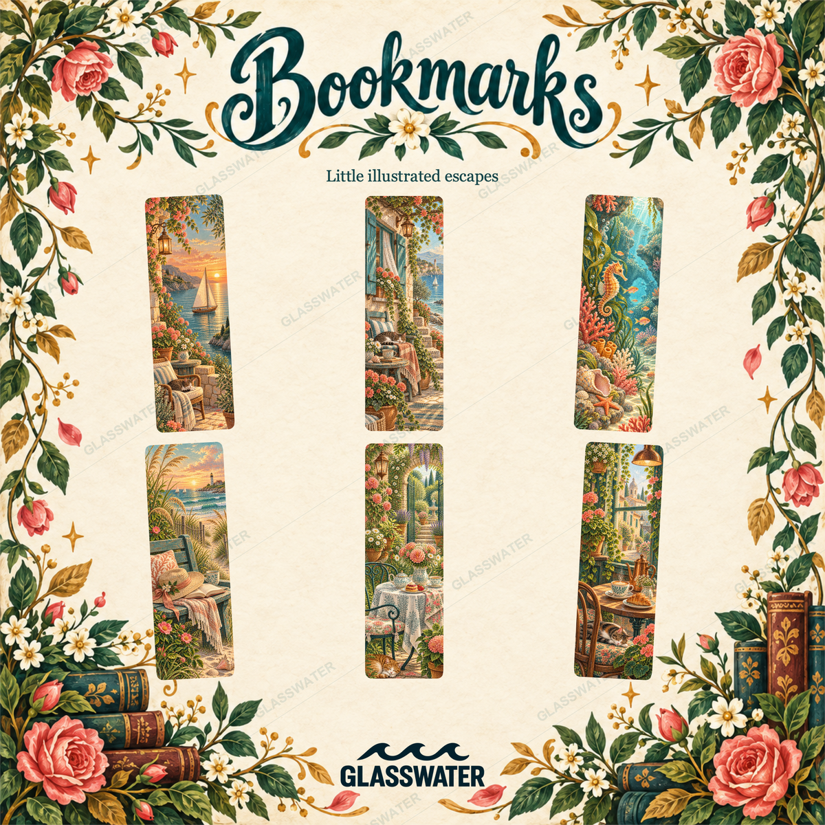 Printable Bookmarks Bundle — 48 Woodland, Botanical & Celestial Designs