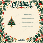 Folk Art Christmas Clipart Bundle — 80 Holiday SVG & PNG Illustrations
