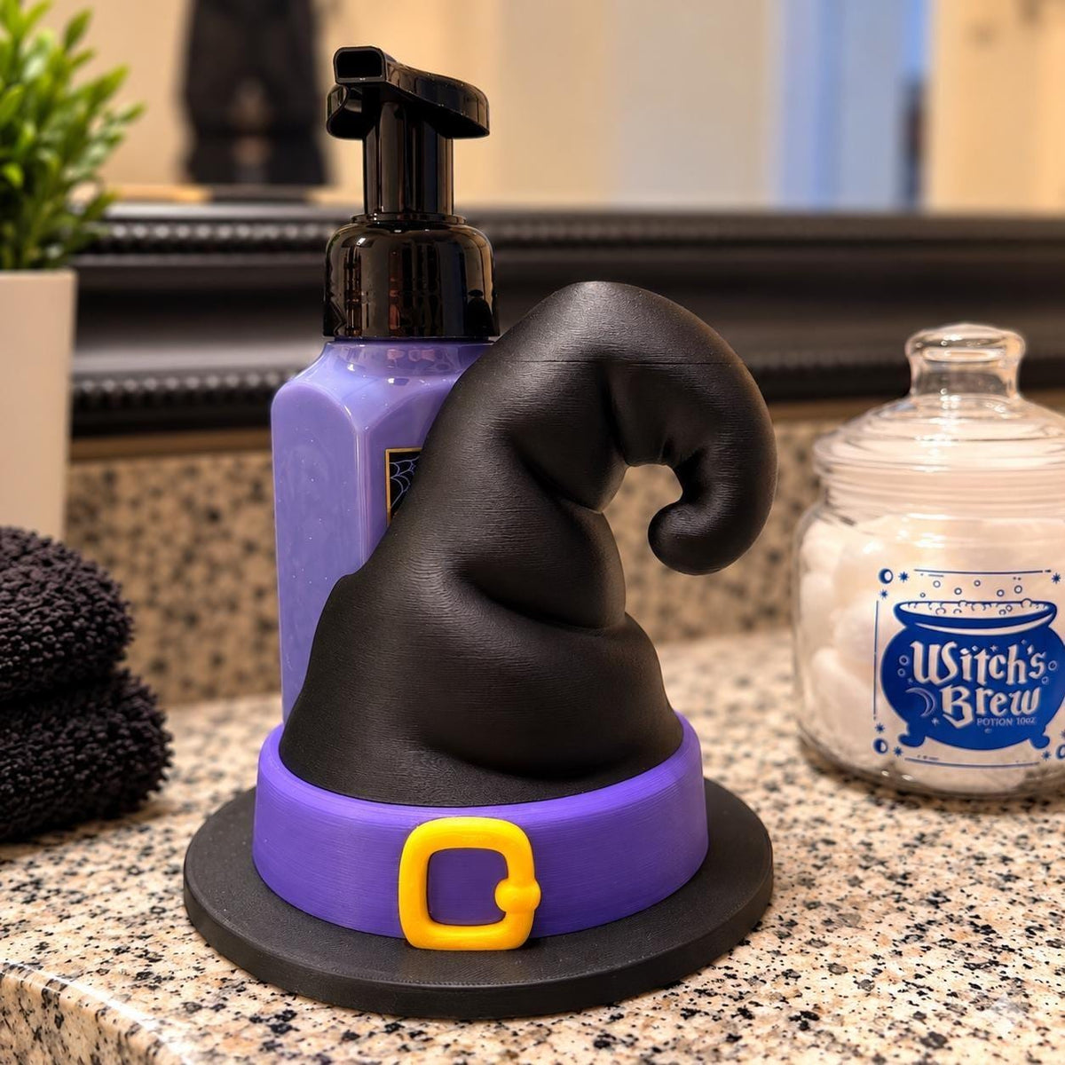 Crooked Witch Hat Foaming Soap Holder image 1