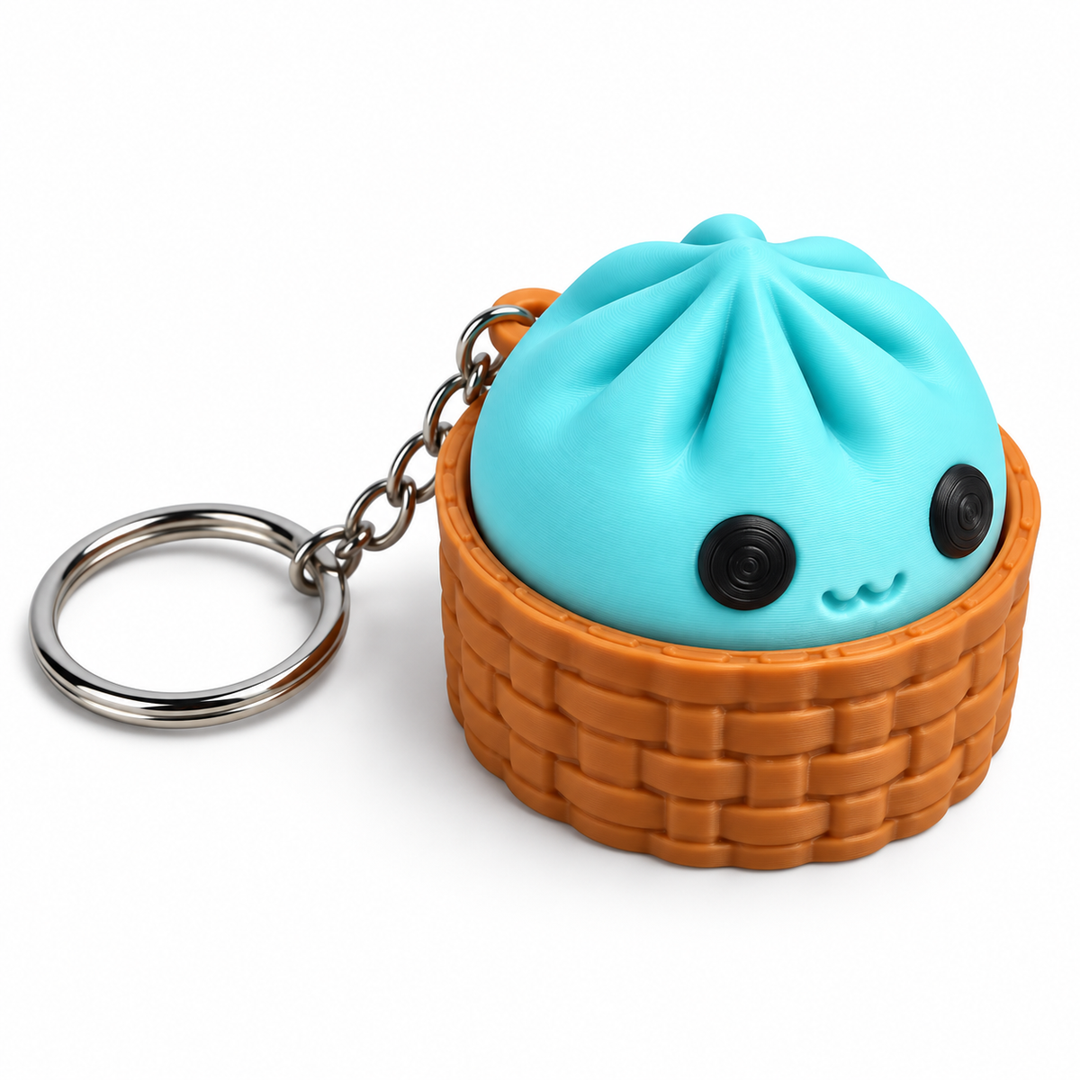 Bao Bun Dumpling Fidget Clicker Keychain | 3D Printed Pocket Fidget