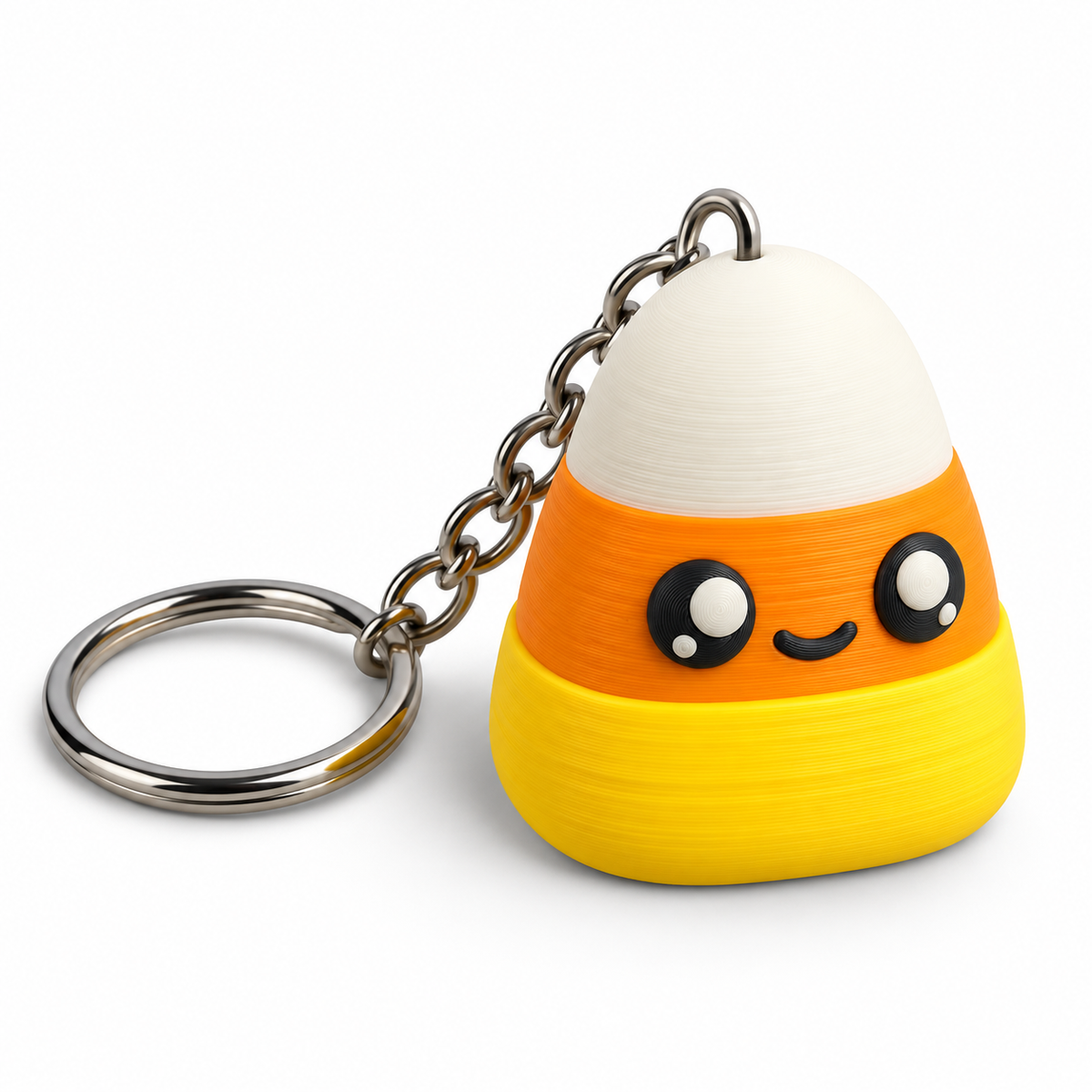 Candy Corn Fidget Clicker Keychain | Halloween 3D Printed Fidget