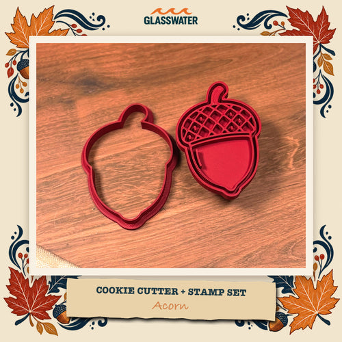 Acorn Cookie Cutter & Stamp Set feature image