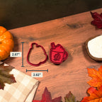 Fall Coffee Mug Cookie Cutter & Stamp Set size image