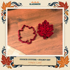 Maple Leaf Cookie Cutter & Stamp Set feature image