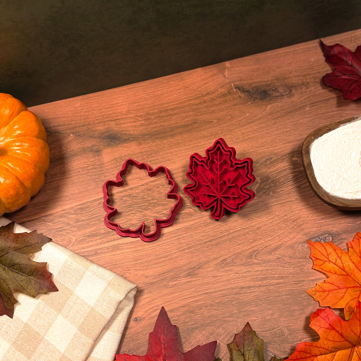 Maple Leaf Cookie Cutter & Stamp Set product image