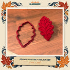 Oak Leaf Cookie Cutter & Stamp Set feature image