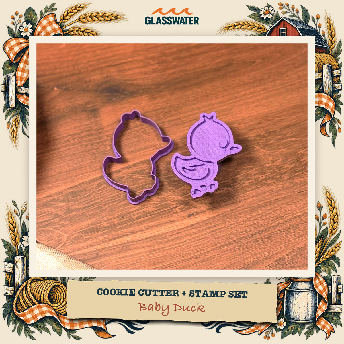 Baby Duck Cookie Cutter & Stamp Set feature image