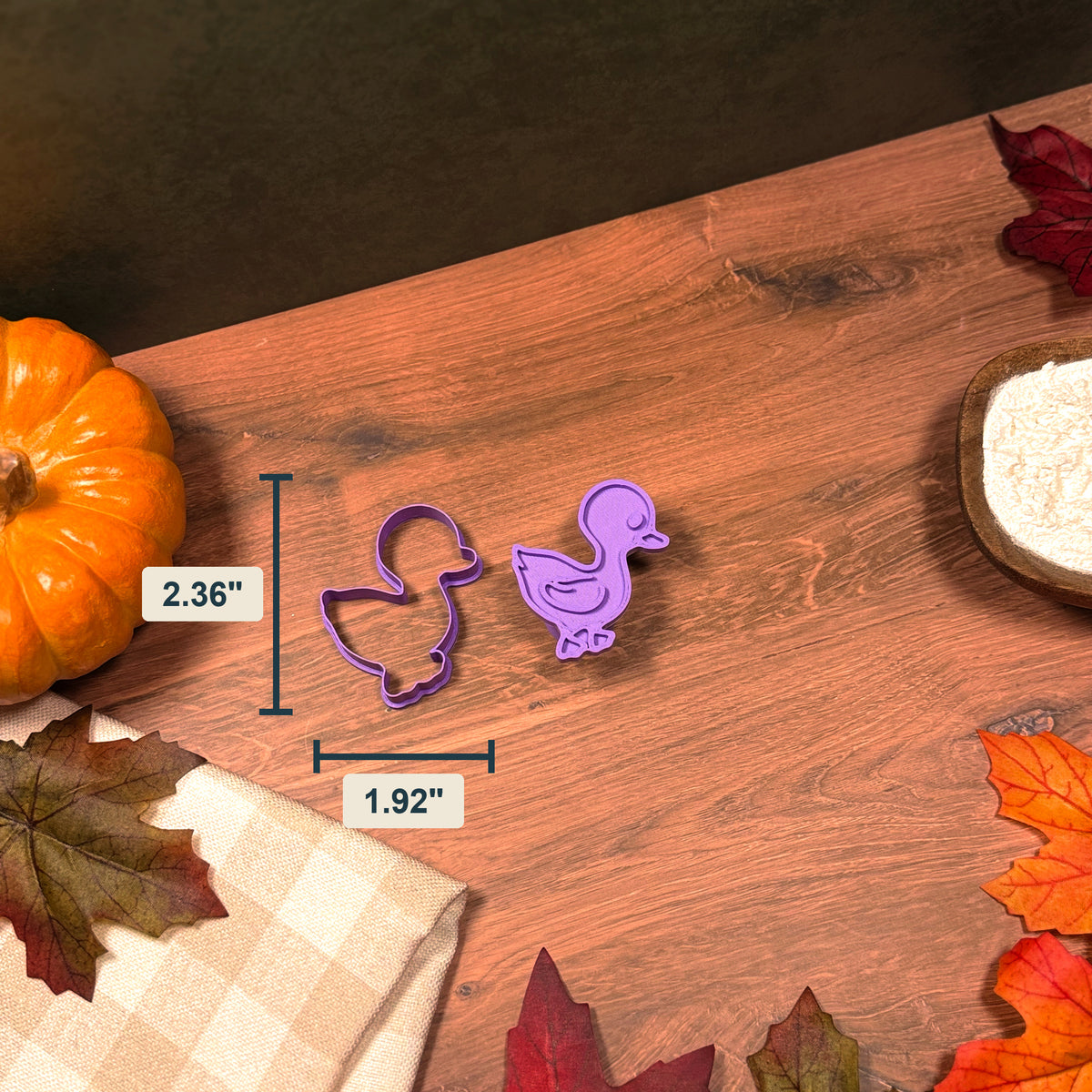 Duck Cookie Cutter & Stamp Set size image