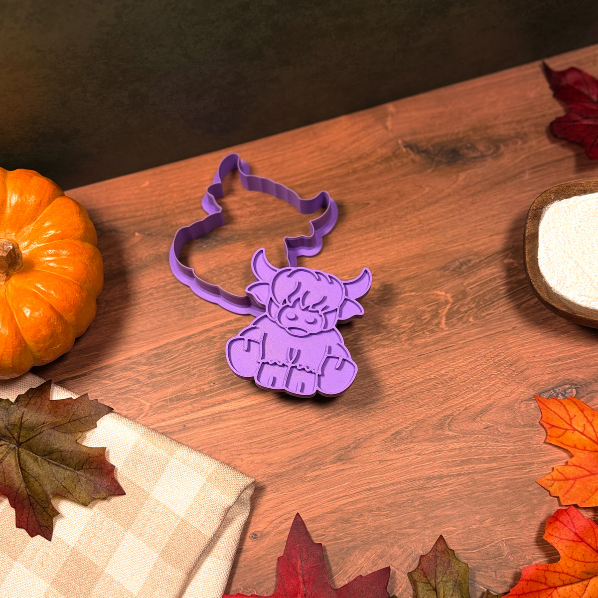 Highland Cow Cookie Cutter & Stamp Set product image