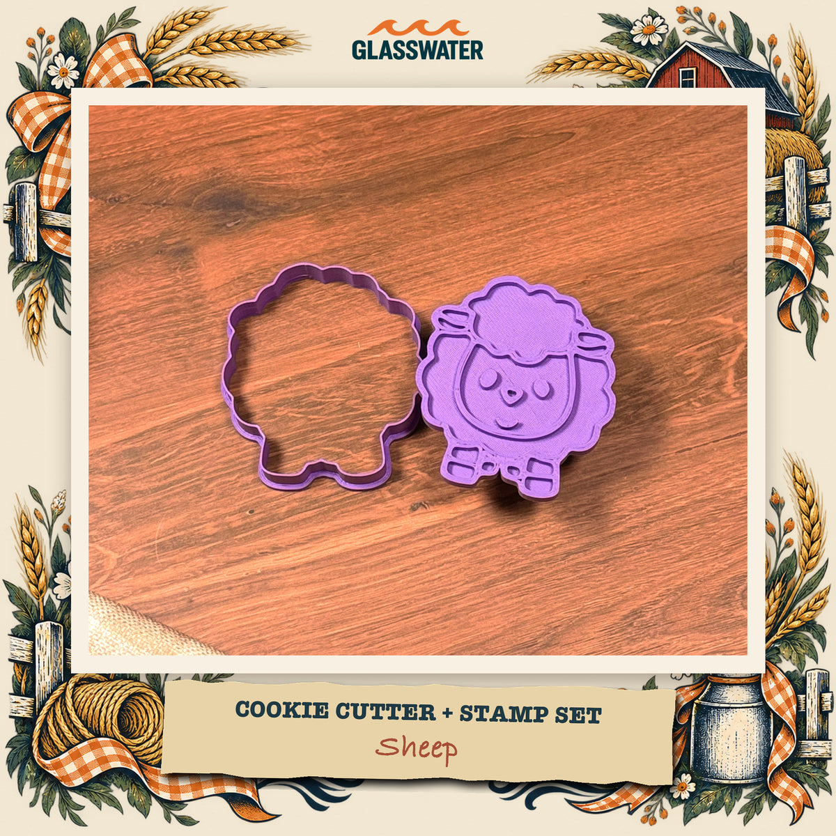 Sheep Cookie Cutter & Stamp Set feature image