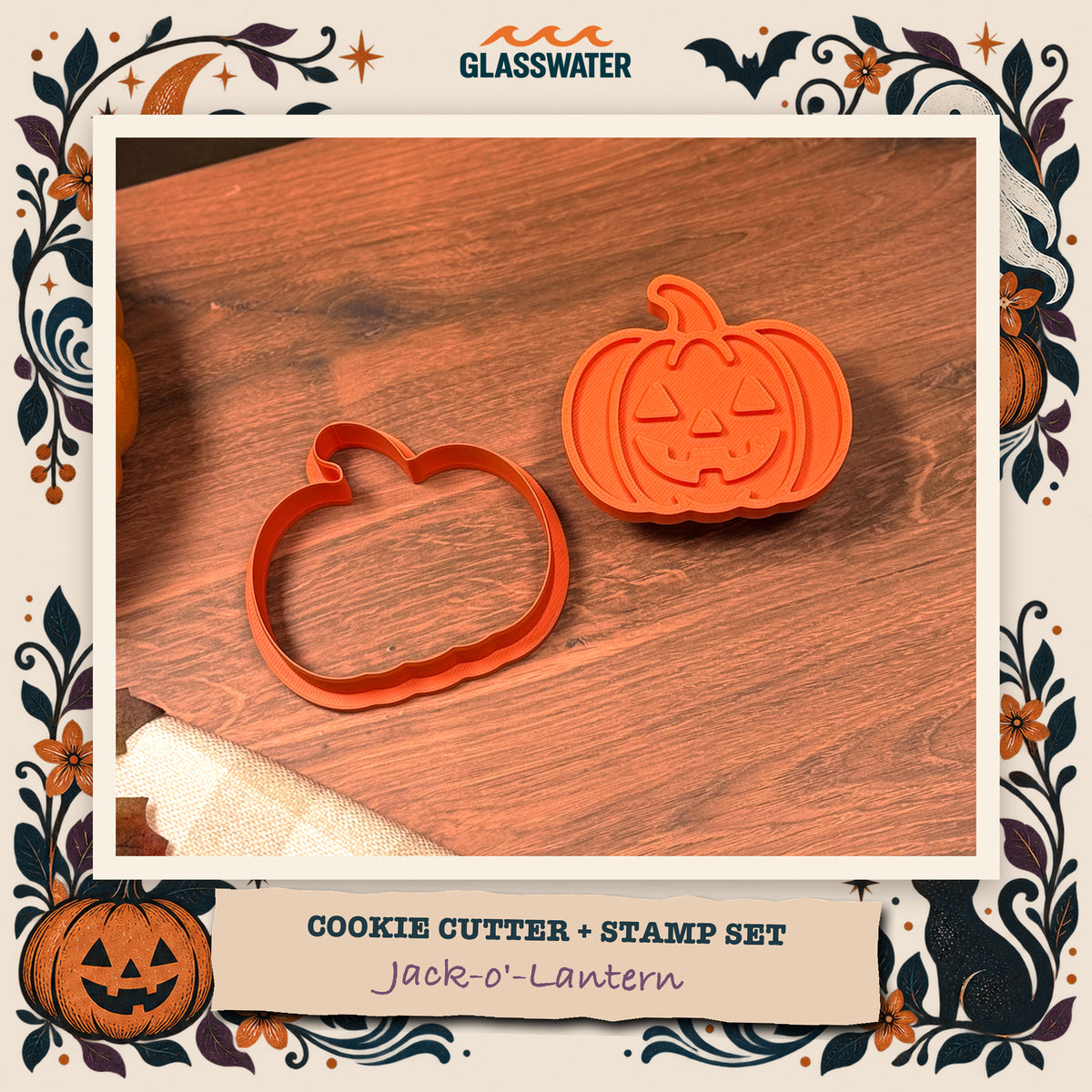 Jack-o’-Lantern Cookie Cutter & Stamp Set feature image