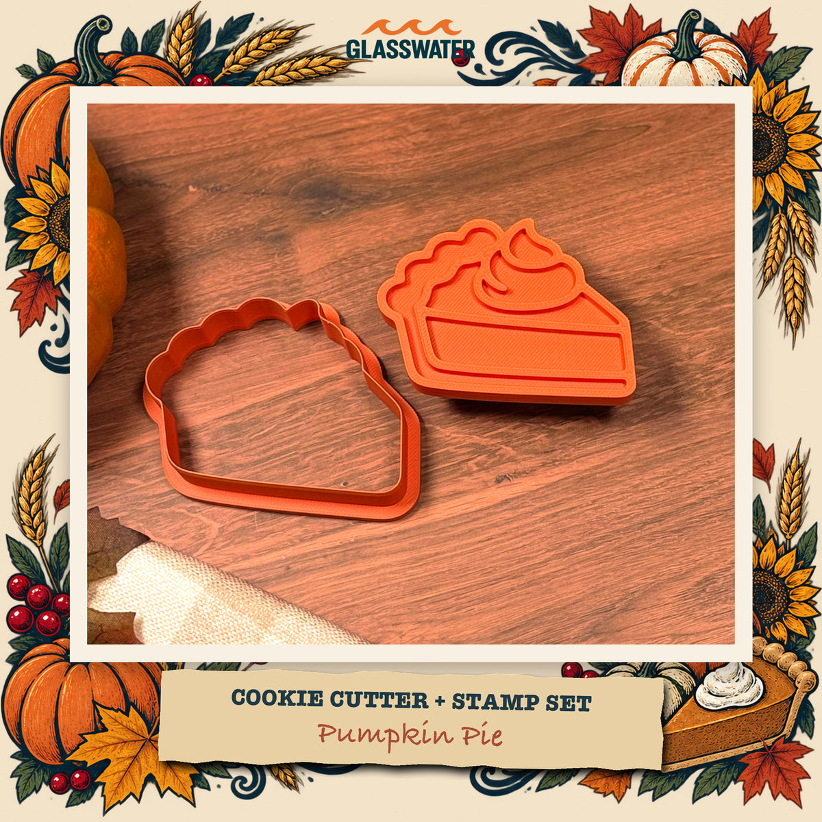 Pumpkin Pie Cookie Cutter & Stamp Set feature image