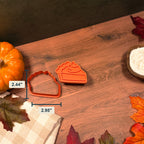 Pumpkin Pie Cookie Cutter & Stamp Set size image