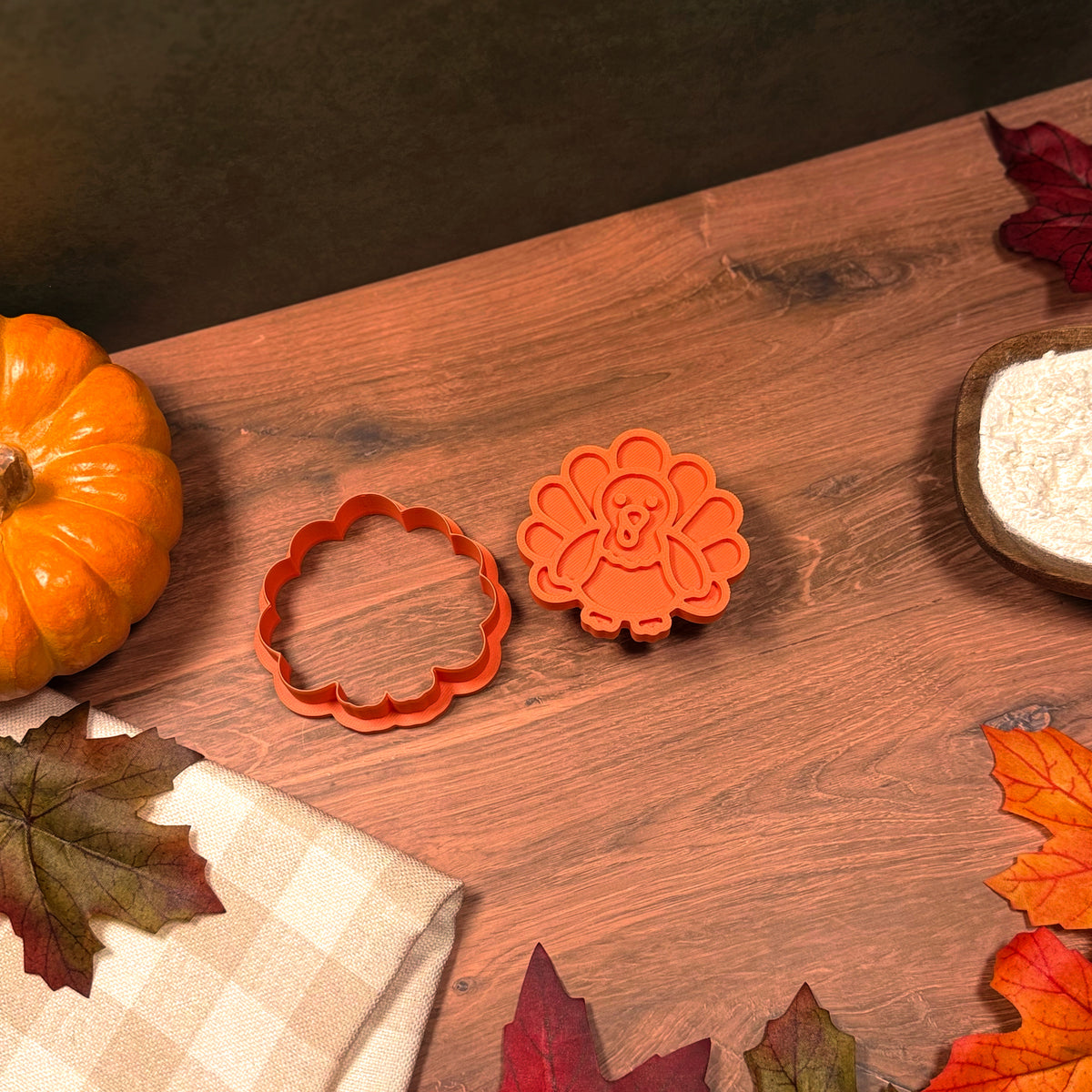 Turkey Cookie Cutter & Stamp Set product image