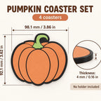 Pumpkin Coaster Set detail image