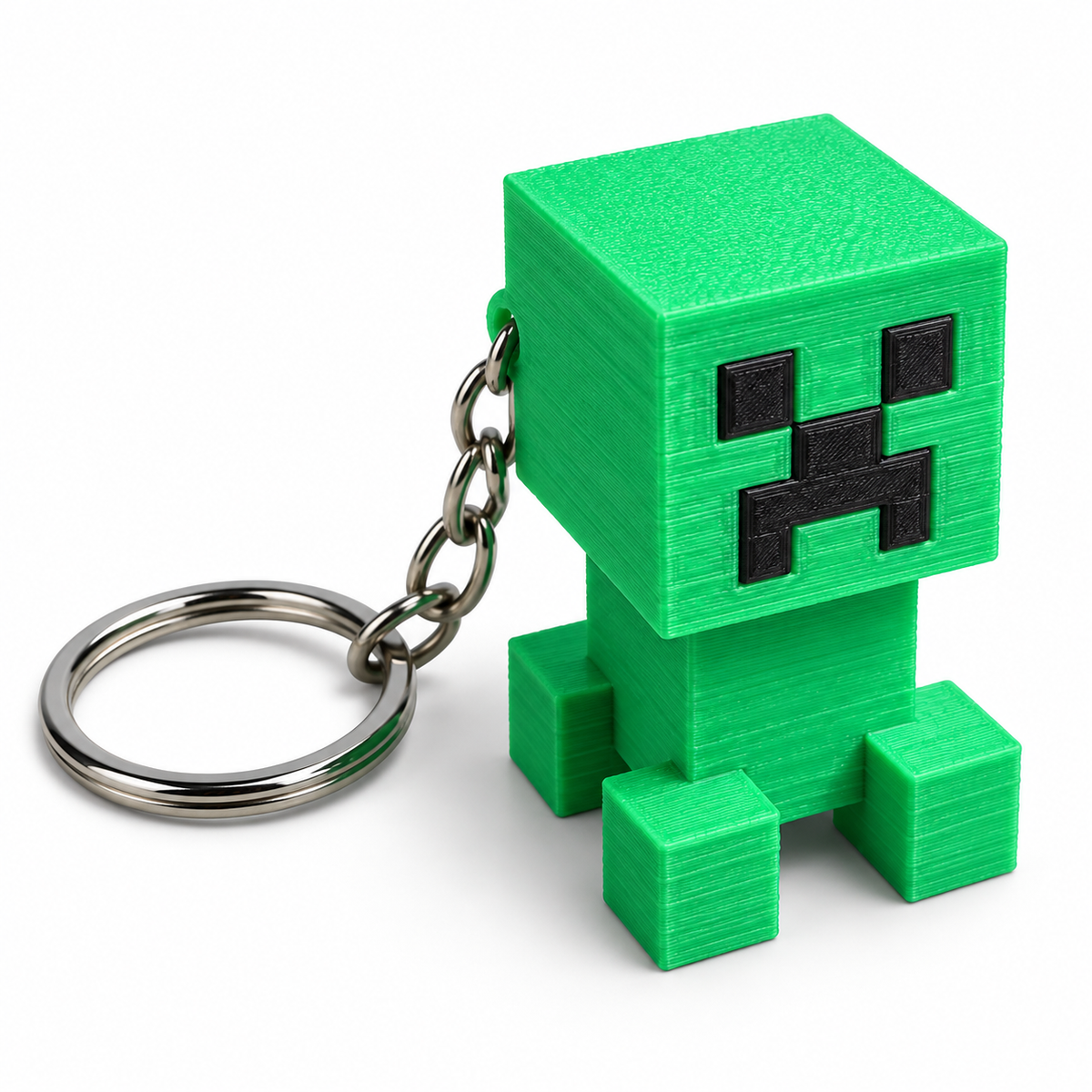 Minecraft Creeper Fidget Clicker Keychain | 3D Printed Gaming Fidget