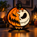 Jack Skellington Pumpkin Light Box
