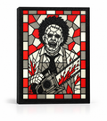 Leatherface 3D Printed Stained Glass Light Box | Texas Chainsaw Massacre Horror Lamp
