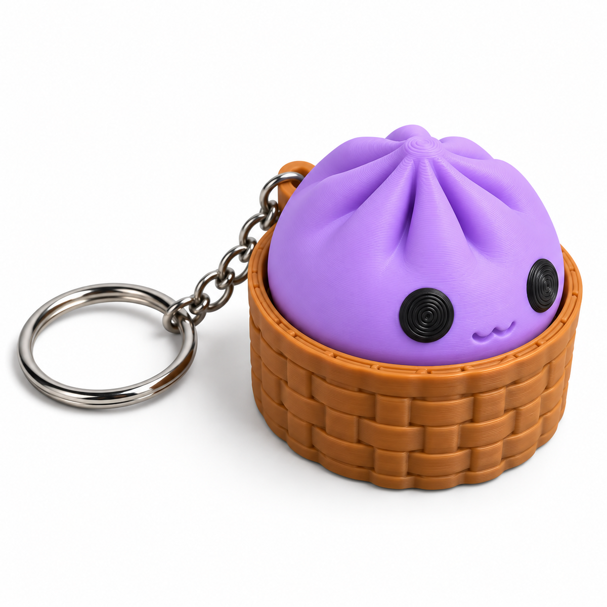 Bao Bun Dumpling Fidget Clicker Keychain | 3D Printed Pocket Fidget