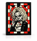 Tiffany Valentine 3D Printed Stained Glass Light Box | Bride of Chucky Horror Lamp