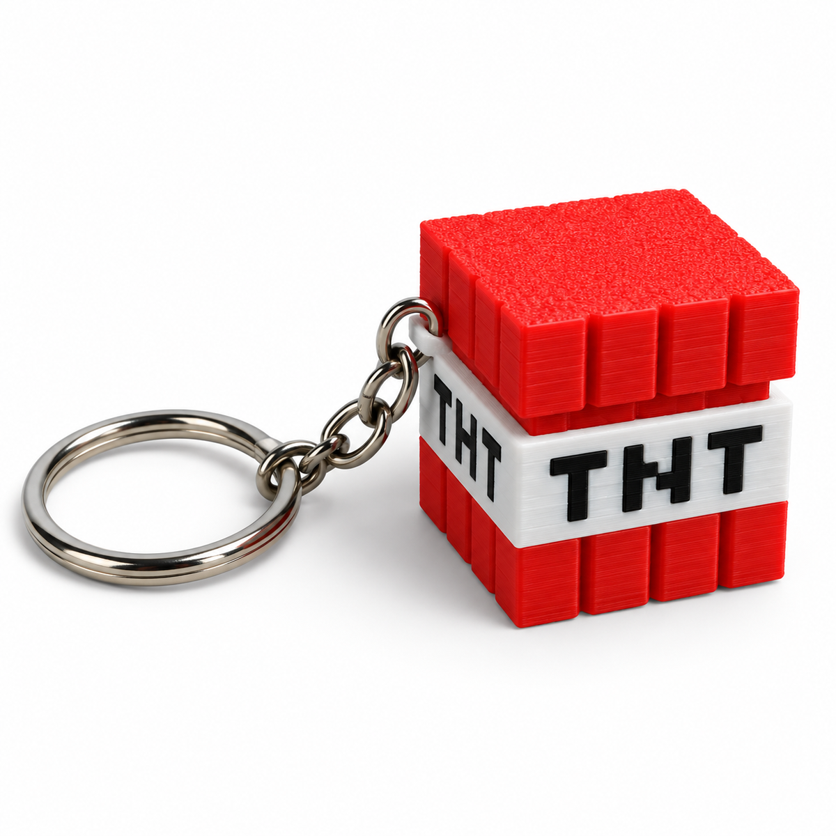 Minecraft TNT Fidget Clicker Keychain | 3D Printed Gaming Fidget