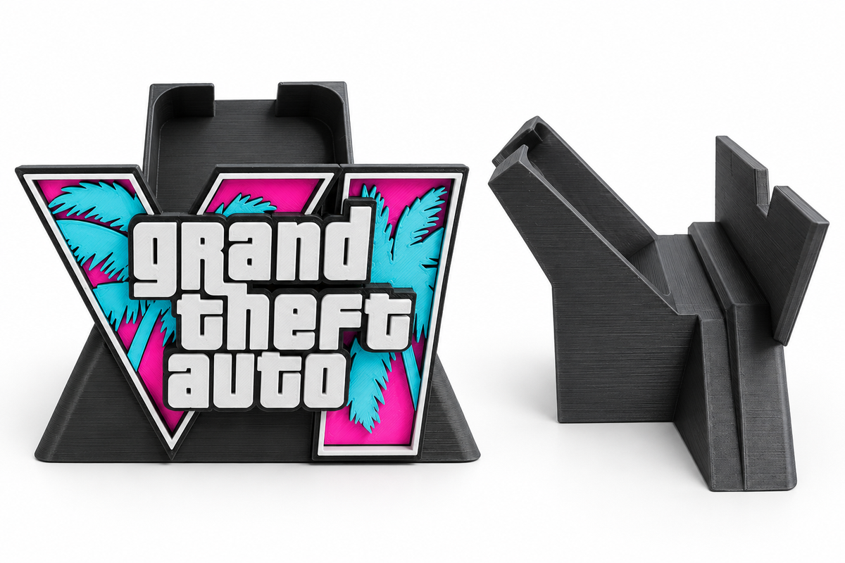 GTA VI Controller Stand | PS5 DualSense & Xbox 3D Printed Display Stand