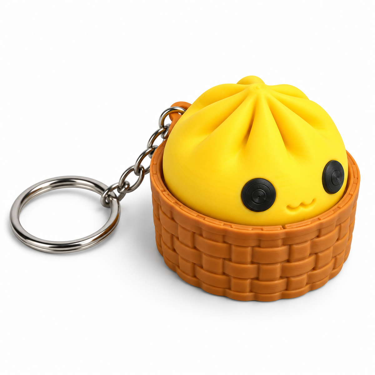 Bao Bun Dumpling Fidget Clicker Keychain | 3D Printed Pocket Fidget